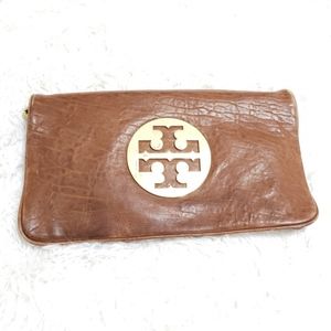 Tory Burch | Classic Double 'T' Leather Clutch